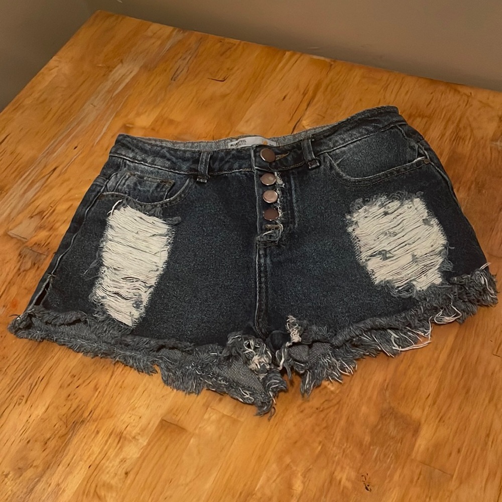 Blue steel original denim size 38 ripped shorts